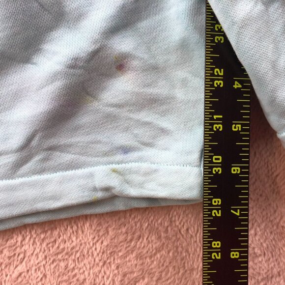 Nike Woman's Athletic Sweatshorts Medium All Over Branding Futura Blue Drawstrin - Picture 4 of 15